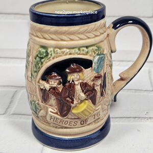 Stein - Heroes of 76 ~  Inarco Japan ~ 5 in vintage mug